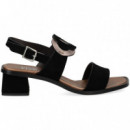 Sandalia 2 Tiras Piedras Bronce+a.negro  PLUMERS