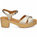 Carmelita Cruzada Metalizada Platino  UNISA