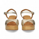 Carmelita Cruzada Metalizada Platino  UNISA