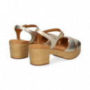 Carmelita Cruzada Metalizada Platino  UNISA