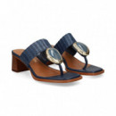 Esclava Rafia+piedra Azul  NOA HARMON