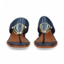 Esclava Rafia+piedra Azul  NOA HARMON