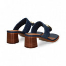 Esclava Rafia+piedra Azul  NOA HARMON