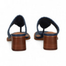 Esclava Rafia+piedra Azul  NOA HARMON