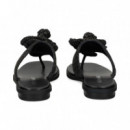 Esclava Flor Todo Rafia Negro  NOA HARMON