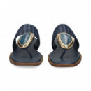 Esclava Rafia+piedra Azul  NOA HARMON