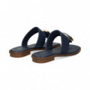 Esclava Rafia+piedra Azul  NOA HARMON