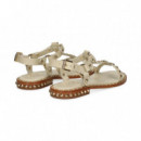 Sandalia Bebe Tachas Oro+hielo  ASH