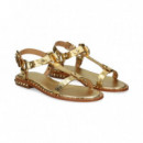 Sandalia Bebe Tachas Todo Coco Oro  ASH