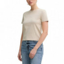 Placed Institutional Baby Tee White Pepp  CALVIN KLEIN