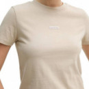 Placed Institutional Baby Tee White Pepp  CALVIN KLEIN