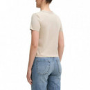 Placed Institutional Baby Tee White Pepp  CALVIN KLEIN