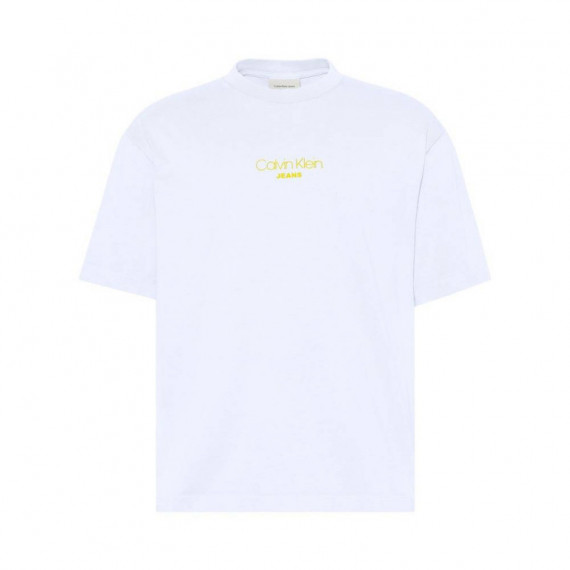 Ss Acid Wash 20S Cn Tee Brilliant White  CALVIN KLEIN