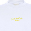 Ss Acid Wash 20S Cn Tee Brilliant White  CALVIN KLEIN