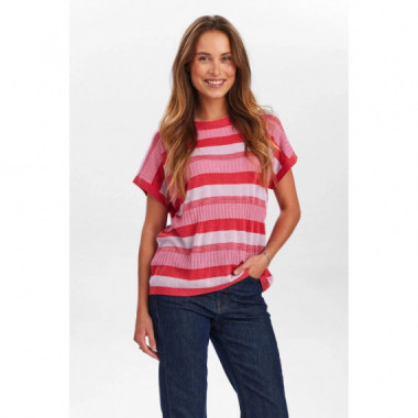 Blusas y Camisas Top NÜMPH Numaja Darlene Pink Carnation