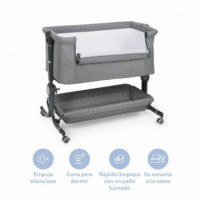 Minicuna Colecho Comfy Gris C/textil Stars  MS