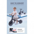 Triciclo 4 en 1 Kaya Gris  TOCTOYS