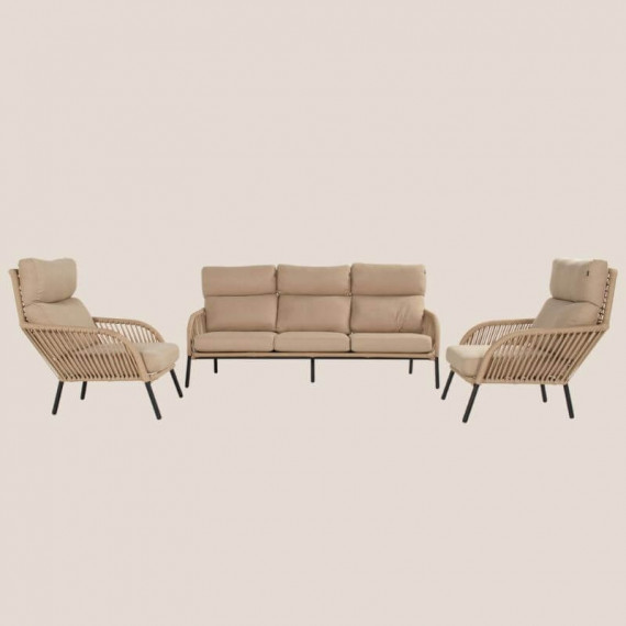 Conjunto de Jardín Nika- Color Camel/negro- Weatherready- Hartman®- Exterior  HARTMAN OUTDOOR FURNITURE