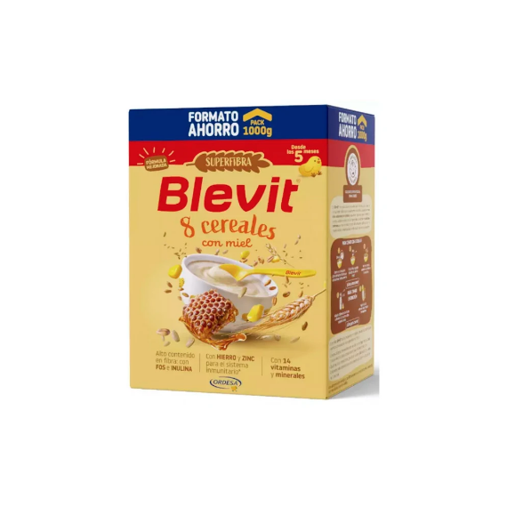 Blevit Sf 8 Cereales y Miel 1000GR  ORDESA