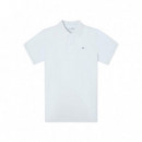 131405 Polos SILBON Hombre Clasico Liso Celeste (180049)