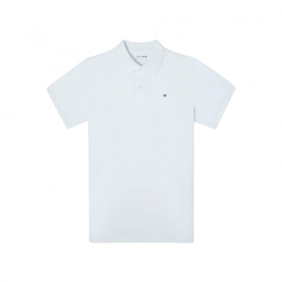 131405 Polos SILBON Hombre Clasico Liso Celeste (180049)
