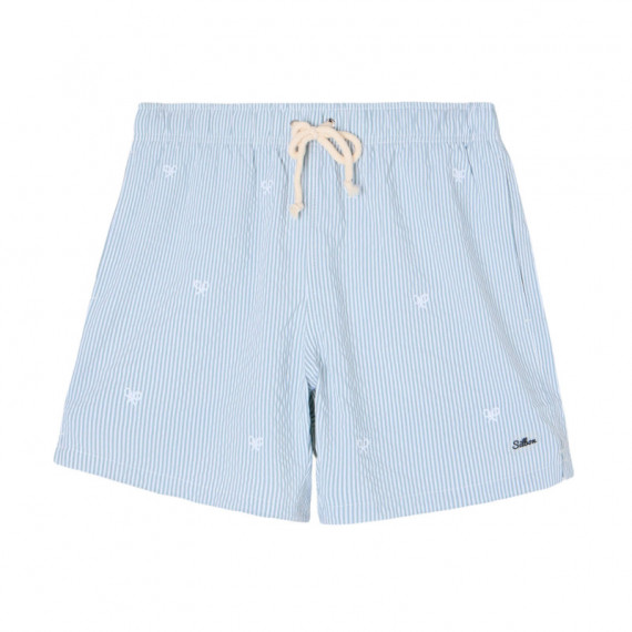 131105 Bañador SILBON Hombre Rayas Verde Medio