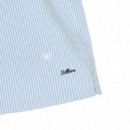 131105 Bañador SILBON Hombre Rayas Verde Medio