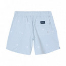 131105 Bañador SILBON Hombre Rayas Verde Medio