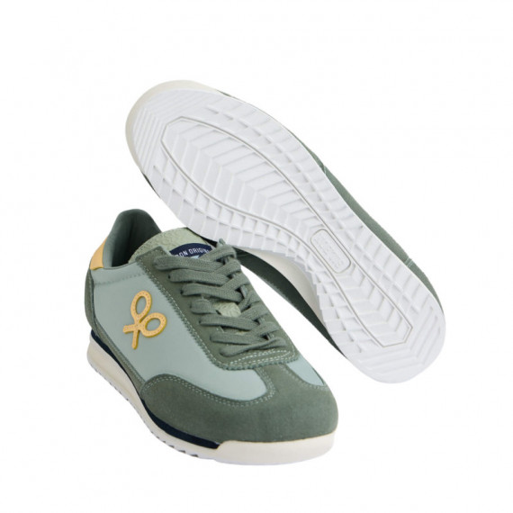 131316 Zapatillas SILBON Hombre Vintage Verde