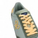 131316 Zapatillas SILBON Hombre Vintage Verde