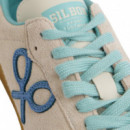 131139 Zapatillas SILBON Hombre Casual Raqueta Beige Claro