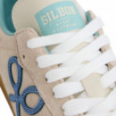 131139 Zapatillas SILBON Hombre Casual Raqueta Beige Claro