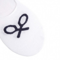 125099 Calcetines SILBON Hombre Pinky Raqueta Blanco