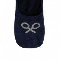 122729 Calcetines SILBON Hombre Pinky Raqueta Azul Marino