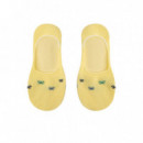 131563 Calcetines SILBON Hombre Pinky Multiraquetas Amarillo Multicolor  (180115)