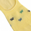 131563 Calcetines SILBON Hombre Pinky Multiraquetas Amarillo Multicolor  (180115)