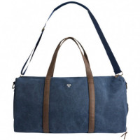 131128 Bolsos SILBON Hombre Bolsa de Viaje Clasica Azul Marino