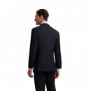 122153 Americanas SILBON Hombre Natural Strecht Azul Claro