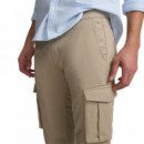 131783 Pantalones SILBON Hombre Sport Cargo Casual Marron (180039)