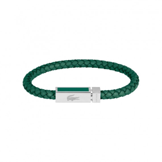 2040449 Pulsera LACOSTE Hombre Rokel Piel Verde