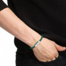2040449 Pulsera LACOSTE Hombre Rokel Piel Verde