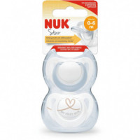 Nuk Chupa Latex Star 0-6 M 2UD T1  ROCHE FARMA