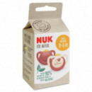 NUK Chupete Latex Nature 0 - 6 Meses 2 Unids