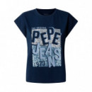Camiseta Maxi Logo Estampado  PEPE JEANS