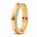 Anillo Doble Banda 163799C01  PANDORA