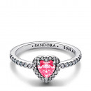 Anillo Corazón Rosa Elevado 198421C03  PANDORA