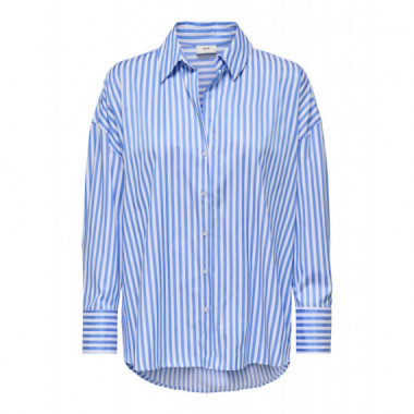 JACQUELINE DE YONG Blusas y Camisas Camisa Jdy Vesper Striped Cloud Dancer Cornflower