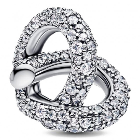 Charm Corazón Nudo Infinito y Pavé 793771C01  PANDORA