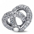 Charm Corazón Nudo Infinito y Pavé 793771C01  PANDORA