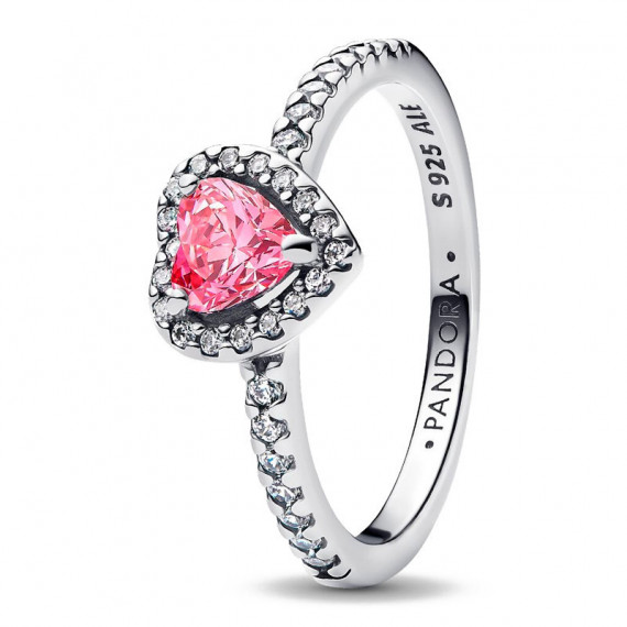 Anillo Corazón Rosa Elevado 198421C03  PANDORA